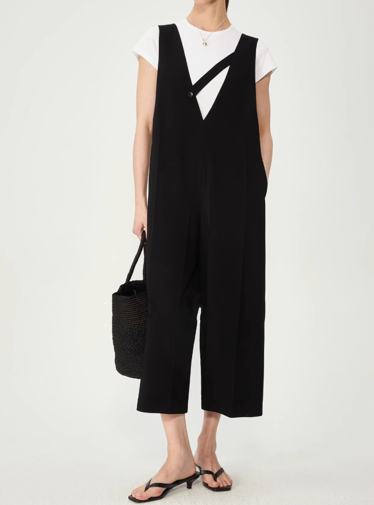 Yarım Paça Oversize Tulum