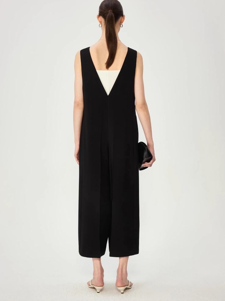 Yarım Paça Oversize Tulum