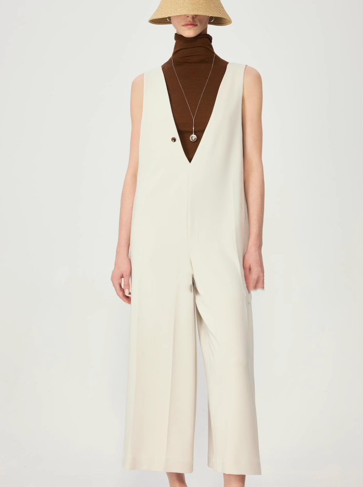 Yarım Paça Oversize Tulum