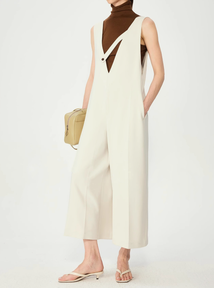 Yarım Paça Oversize Tulum